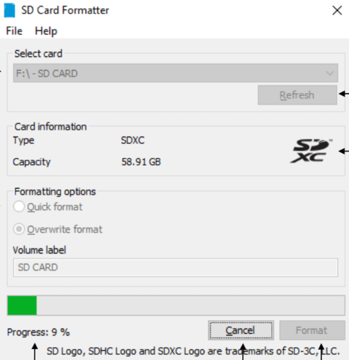 fat32 formatter for sd card